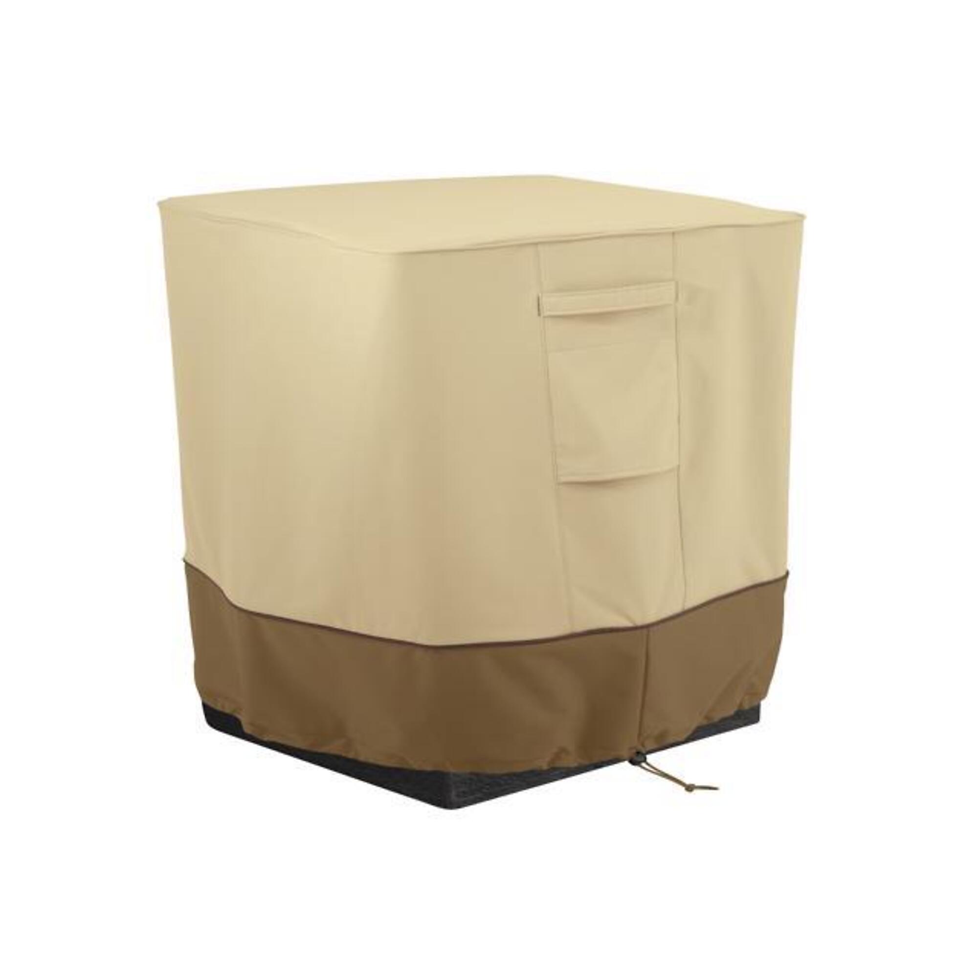 Classic Accessories Veranda Outdoor 21in. Fire Column Cover, Tan, Polyester, Model# 55-796-031501-00